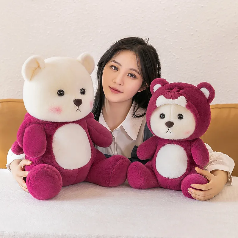 Anime Peripheral Stuffed Plush Animal Toy Bear Doll Boys Girls Birthday Children's Day Christmas 2 Style 28cm