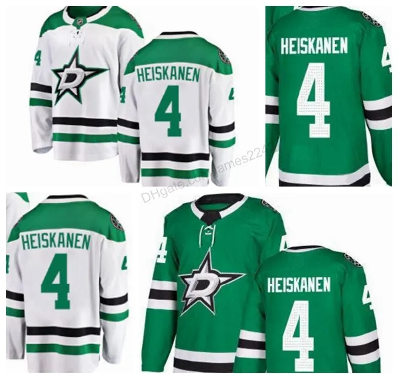 Barato personalizado retro Dallass Stars # 4 Miro Heiskanen Hockey Jersey masculino Ed qualquer tamanho 2XS-3XL 4XL 5XL nome ou número frete grátis
