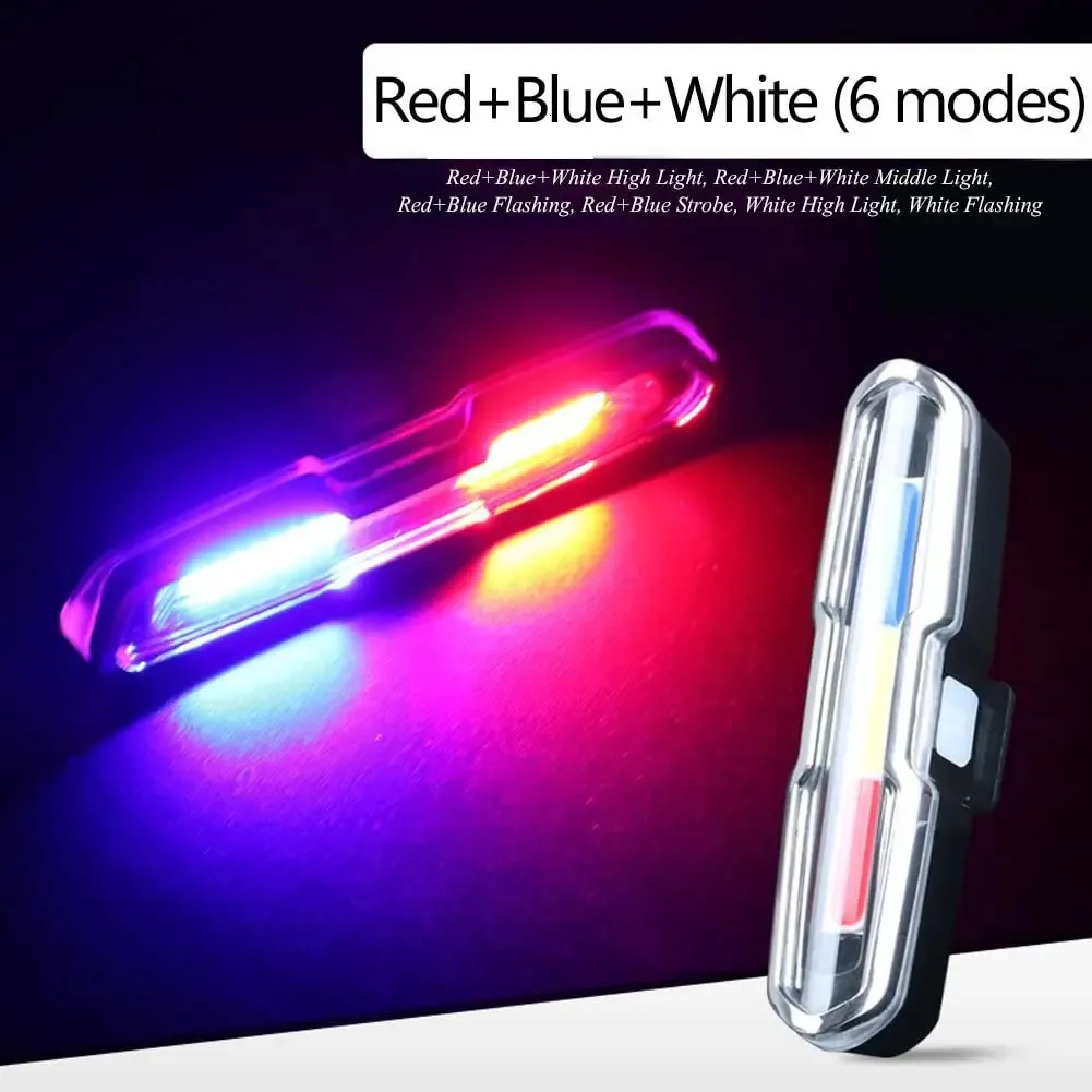 أضواء الدراجة معلبة الدراجة الخلفية الضوء الفائق ساطعة USB القابلة لإعادة الشحن عالية الكثافة ملحقات الذيل LED لركوب الدراجات 231206