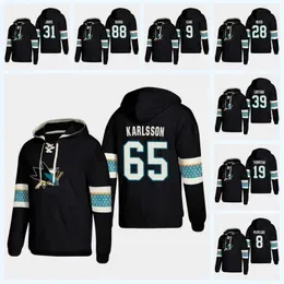 Erik Karlsson San Jose Sharks 2019 New Stlye Hoodie Brent Burns Evander Kane Joe Thornton Logan Couture Joe Pavelski Timo Meier Jersey