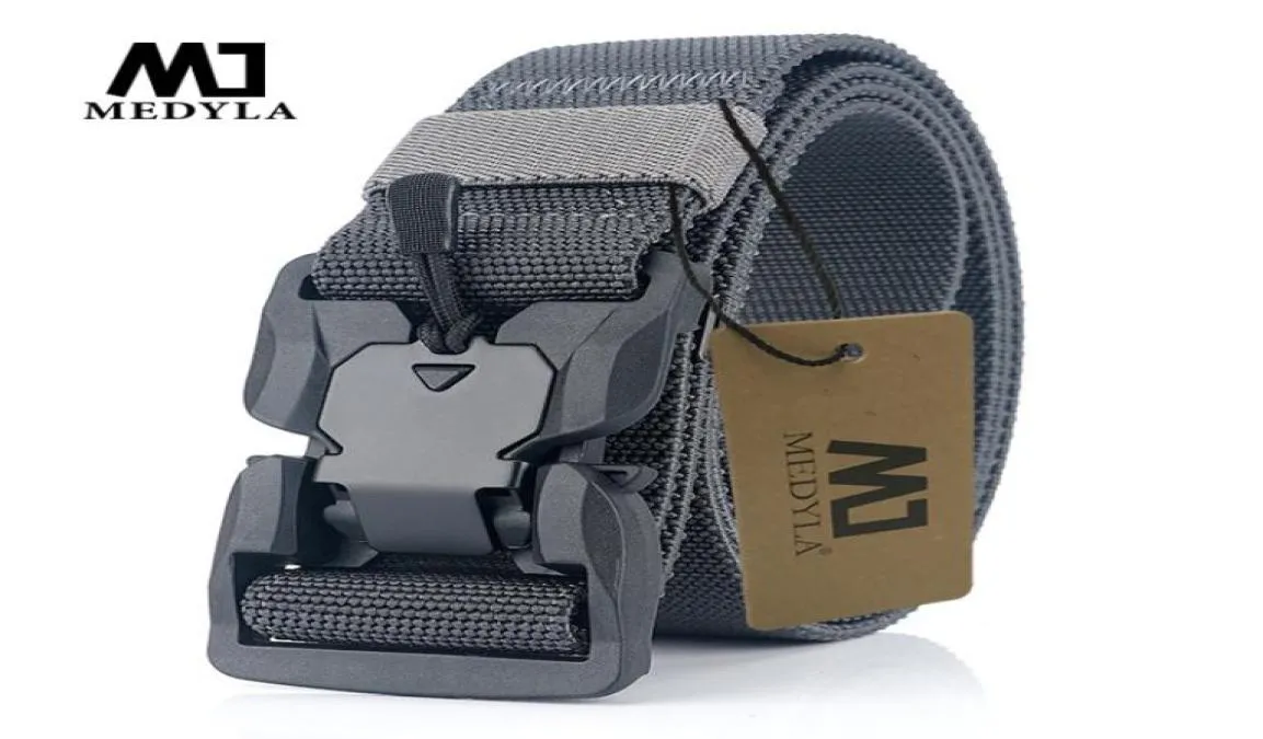 Medya Ny militär utrustning Combat Tactical Belts For Men US Army Training Elastic Nylon Belt4261977