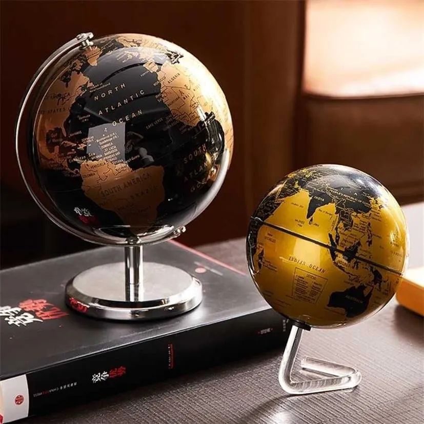 Acessórios de decoração para casa retro mundo globo aprendizagem mapa mesa acessórios decoração geografia crianças educação 211029253a