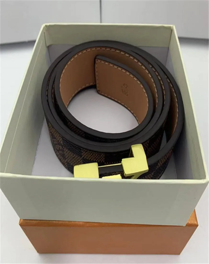 Klassiek Zwart Bruin Wit Mesh Riem Top Leer Gouden Gesp Herenriemen Box Dames Designer Letterstijl Luxe Riem S seity s GGs7781049