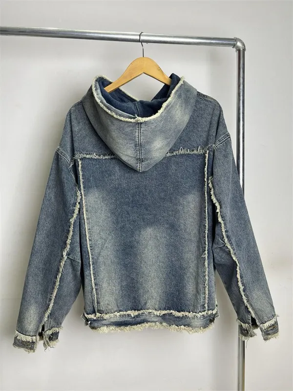 Denim Pullover Hoodie - Mens & Womens Autumn Winter Fashion