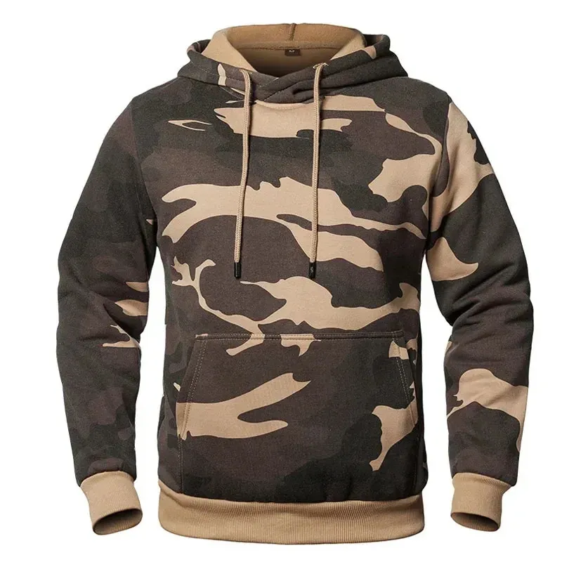 Mens Hoodies Sweatshirts Camouflage Fashion Sweatshirt Male Camo Hooded Hip Autumn Winter Military Hoodie Fleece Coats USEUR Size 231206