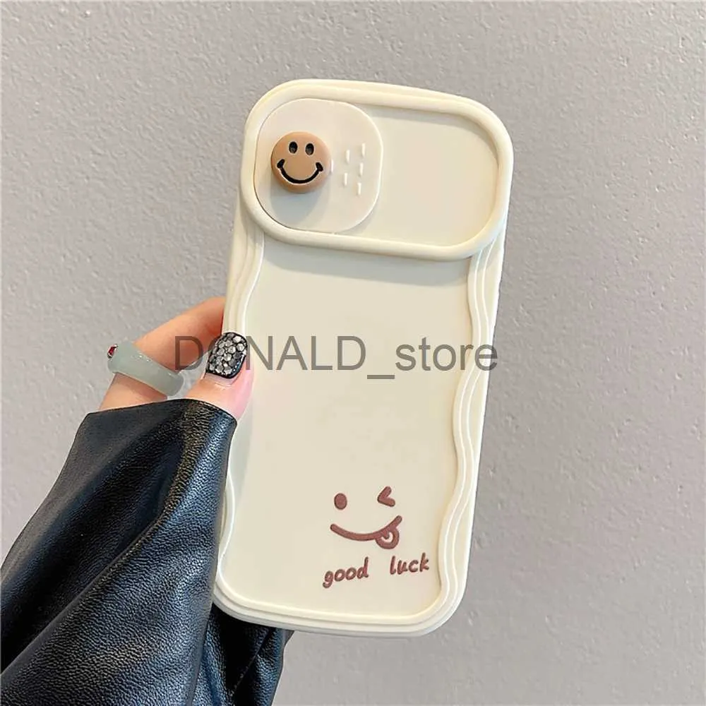 Чехлы Для Мобильных Телефонов Вечерние Сумки 3D Cute Smile Camera Protect  Чехол Для Телефона С Мультяшным Рисунком Для IPhone 13 11 12 14 15 Pro Max  Модный Противоударный Милый Мягкий Чехол На