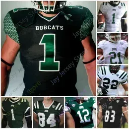 Football Jerseys Ohio Bobcats Football Jersey NCAA College Nathan Rourke O`Shaan Allison De`Montre Tuggle Isiah Cox Shane Hooks Ryan Luehrman Austin Conrad