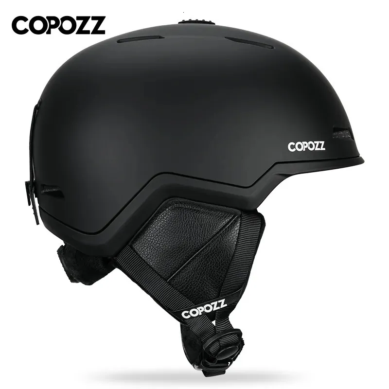 Kayak Kaskları Copozz Kayak Kask Yetişkin Erkekler İçin Yarım Kaplı Anti-Etkili Kayak Kaskları Kadın Kayak Ski Snowboard Güvenlik Kaskı Kadın Erkek 231205