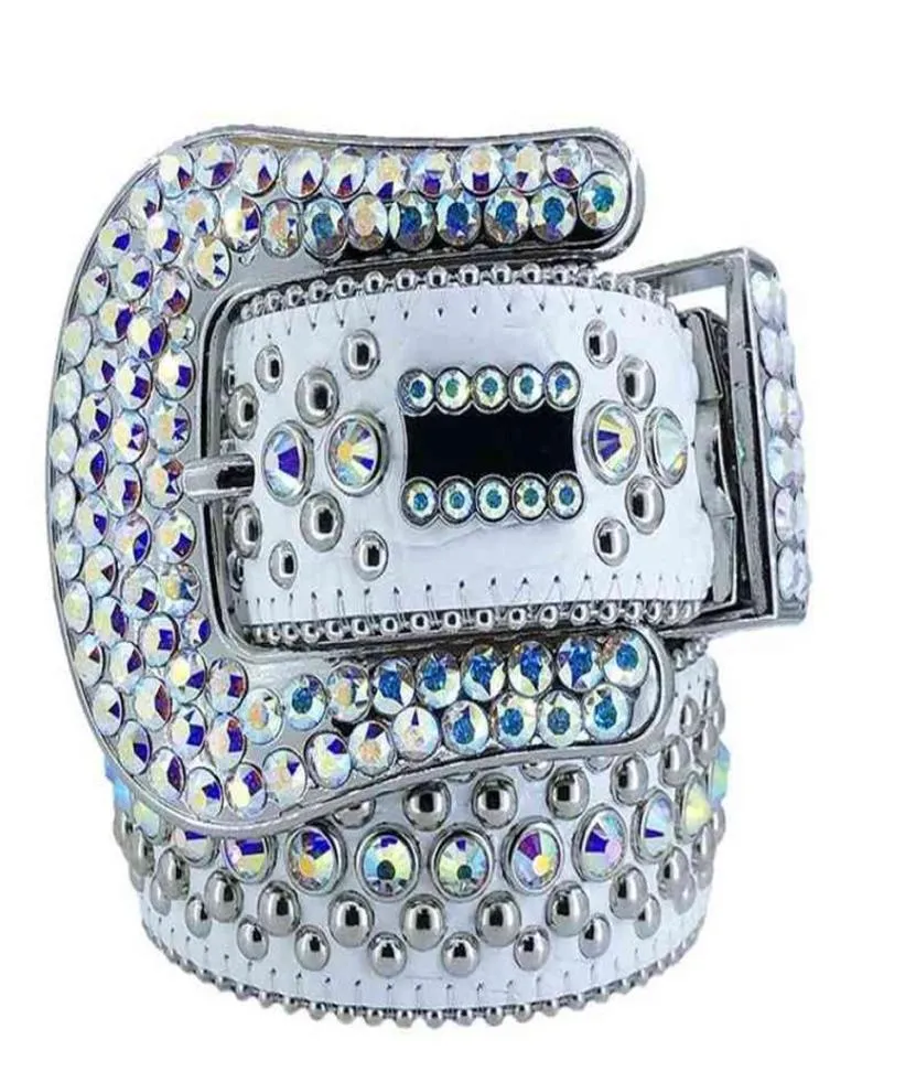 2022Cintura di strass Simon con strass scintillanti per cinture da uomo firmate da donna come regalo di Natale di compleanno23349836225