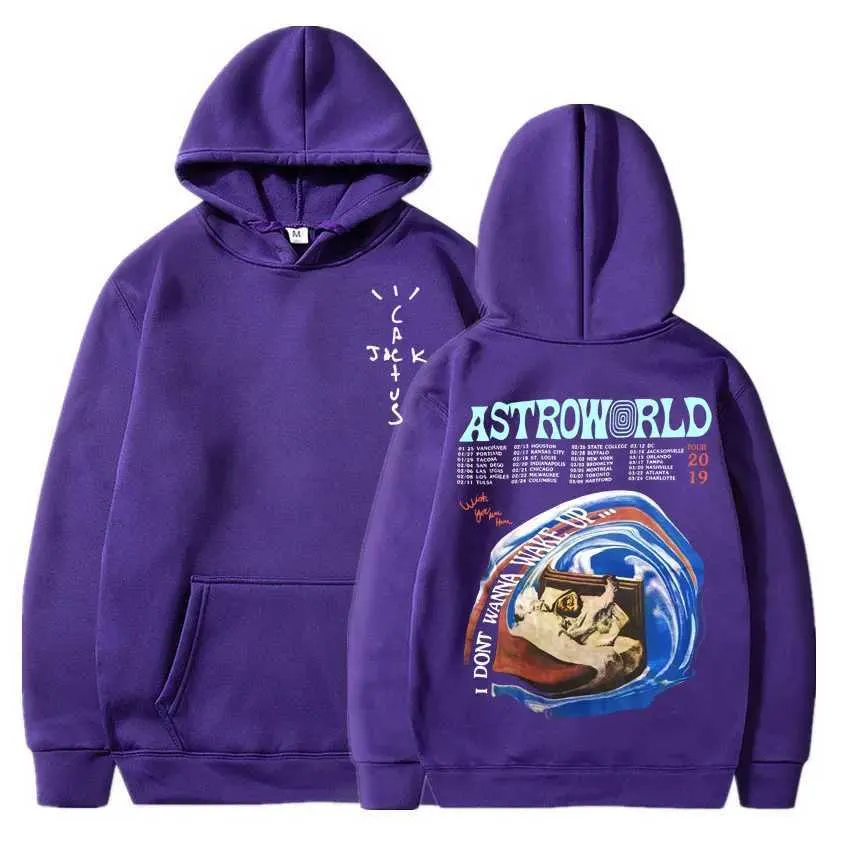 DHgate Mens Cactus Jack Hip Hop Rapper Hoodie Streetwear Astroworld Hooded Sweatshirt Premium Print Tops Cotton Harajuku Hoodies Apparel