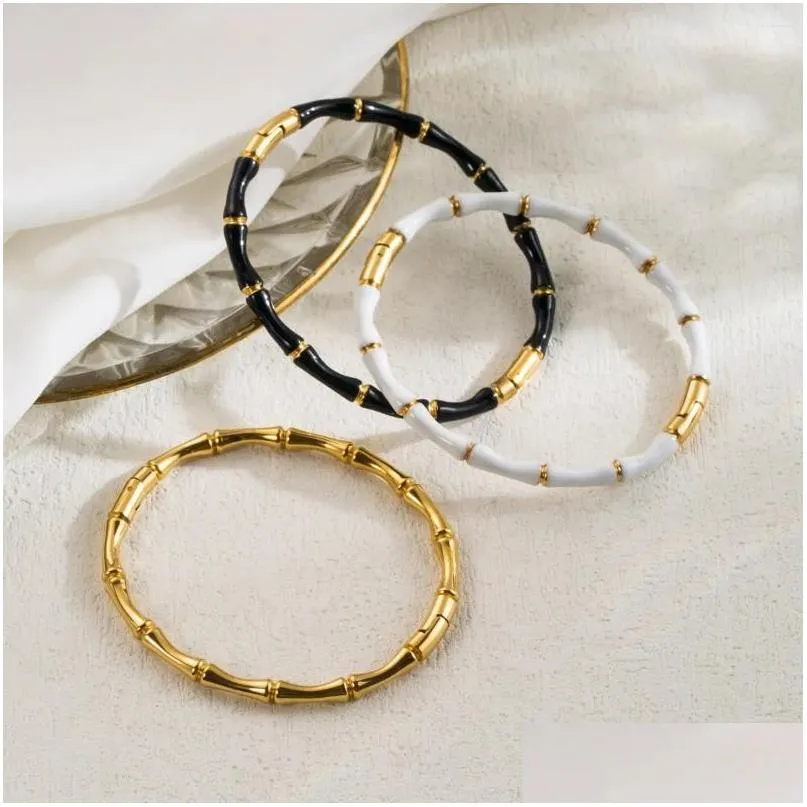Minimalistyczny projekt bransoletowy dla kobiet mężczyzn luksusowa bransoletka ze stali nierdzewnej biżuteria para imprezy prezent