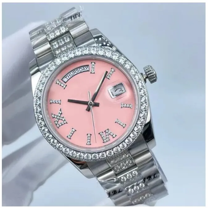 Nieuwe aankomst Horloges ontwerper Klassiek Mode Automatisch HorlogeIn het midden ingelegd met diamant maat 36mm saffierglas een damesfavoriet Horloges