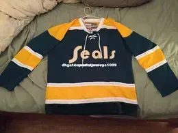 New Jerseys Vintage 1974 California Golden Seals Hockey Jersey Mens Stitch Custom Any Number Name Xs-6xl Vintage Long Sleeves