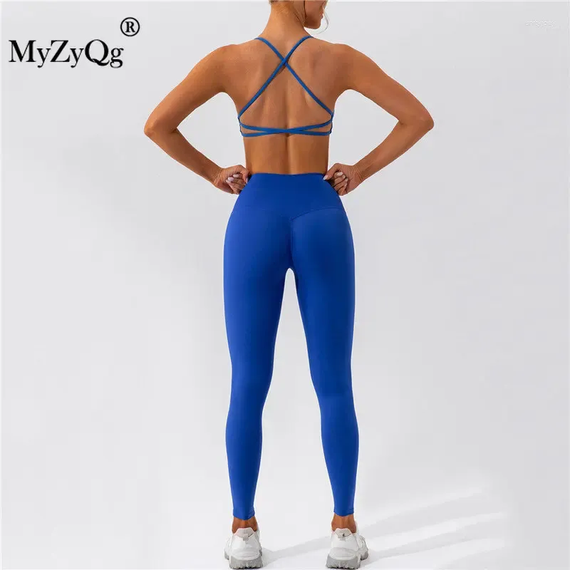 Pantalones de dos piezas para mujer MyZyQg Mujeres 2 piezas Conjunto de yoga Pilate Bra Legging Mujer Fitness Casual Correr Secado rápido Deportes apretados Pantalón de dos piezas