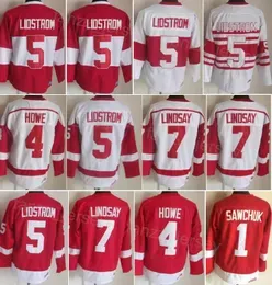 Man Vintage Hockey 4 Gordie Howe Jersey Retro Classic 1 Terry Sawchuk 7 Ted Lindsay 5 Nicklas Lidstrom 9 Gordie Howe 10 Alex Delvecchio CCM 75th Anniversary Stitch