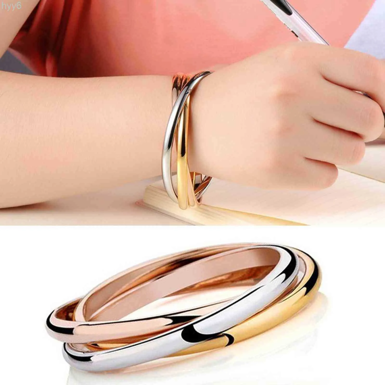 Fashion Jewelry Women Bracelet Chains Stainls Steel Color Set Bracelets Bangl Accsory Carter Bracelets Wholale New Rrend 23np