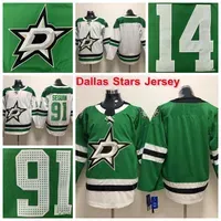 Hockey Dallas Stars Jersey 16 Joe Pavelski 14 Jamie Benn 91 Tyler Seguin 30 Ben Bishop Mens Green White Stitched Hockey Jerseys