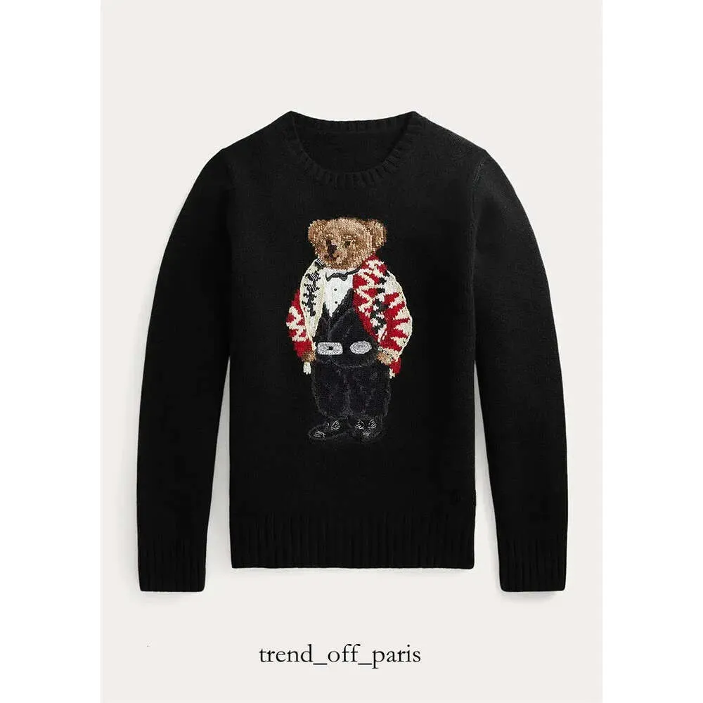 Polos Chandails tricotés Femmes pull Cartoon Rl Bear Femmes Vêtements d'hiver Mode À Manches Longues Tricoté Pull Coton Laine RL Doux 163 293