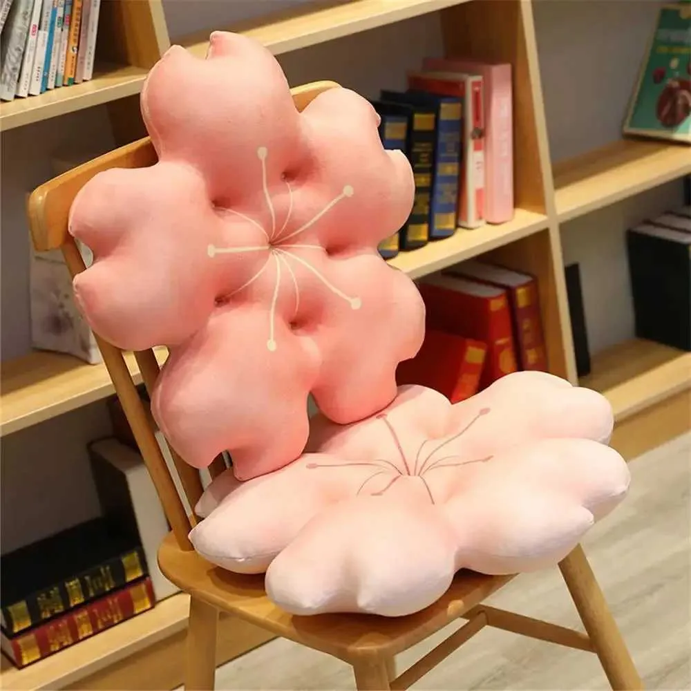 Cushion/Decorative Stuffed Five Petal Flower Cushion Girly Room Decor Flower Cushion Seat Bay Window Cushion Setting for Kids Bedroom Seat