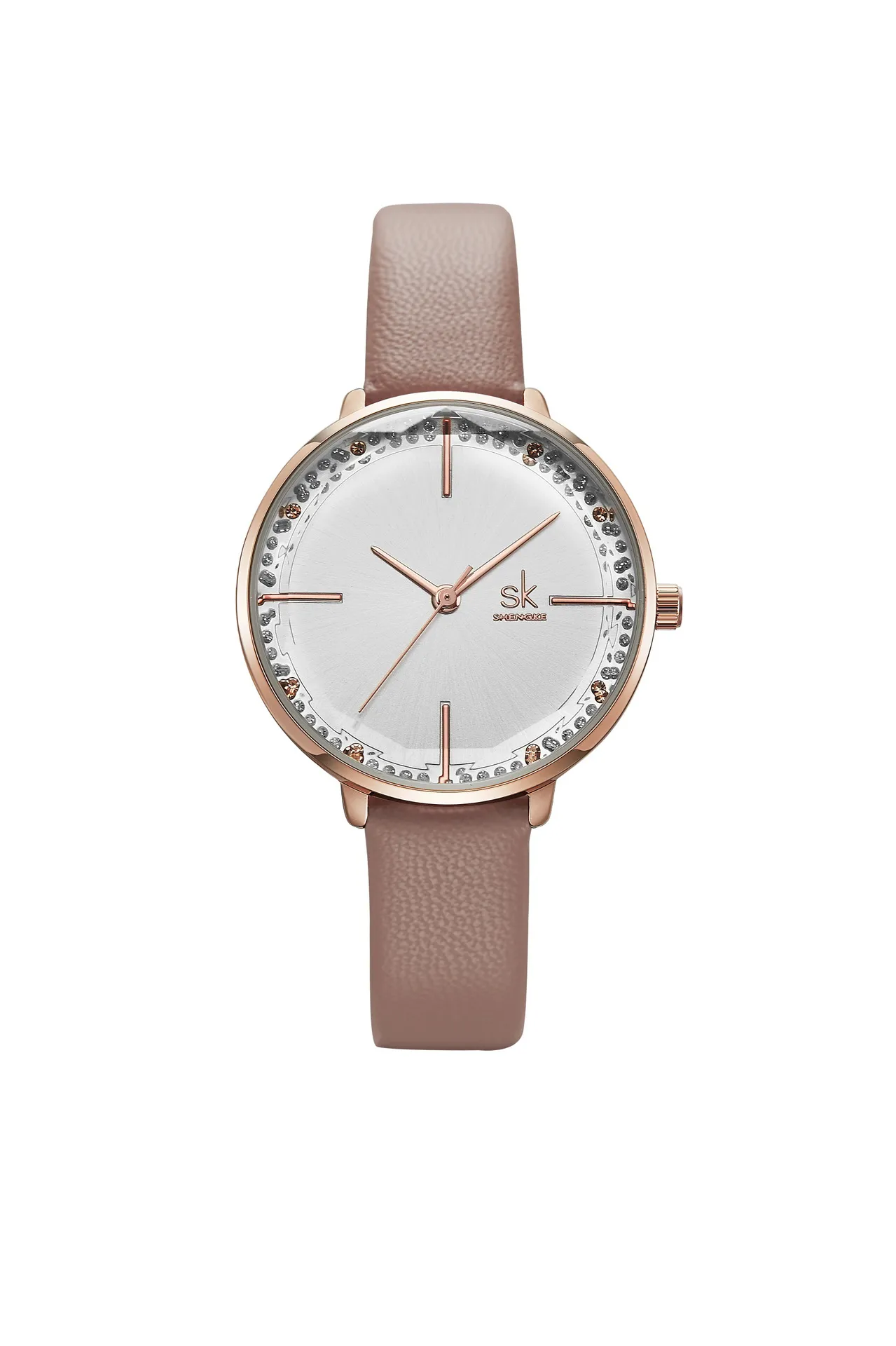 Zegarki damskie wysokiej jakości luksusowe, wodoodporne skórę 32 mm zegarek C8