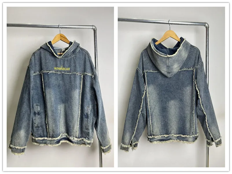 Denim Pullover Hoodie - Mens & Womens Autumn Winter Fashion
