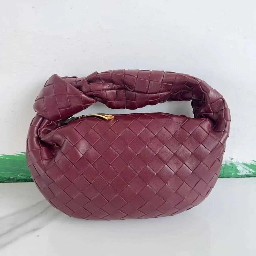 Jodie Bag Bottegaaveneta Nouveau bandeau tissé Jodie pour femme avec nœuds en peau de mouton rond sous les bras Hobo incurvé Mini sac à main en cuir frj