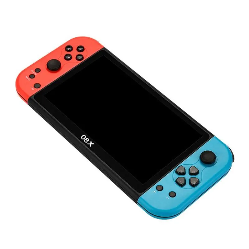 Console di gioco portatile X80 Schermo da 7 pollici 16G HD Lettore di giochi retrò 3000mAh Integrato in oltre 20000 giochi Rcsge