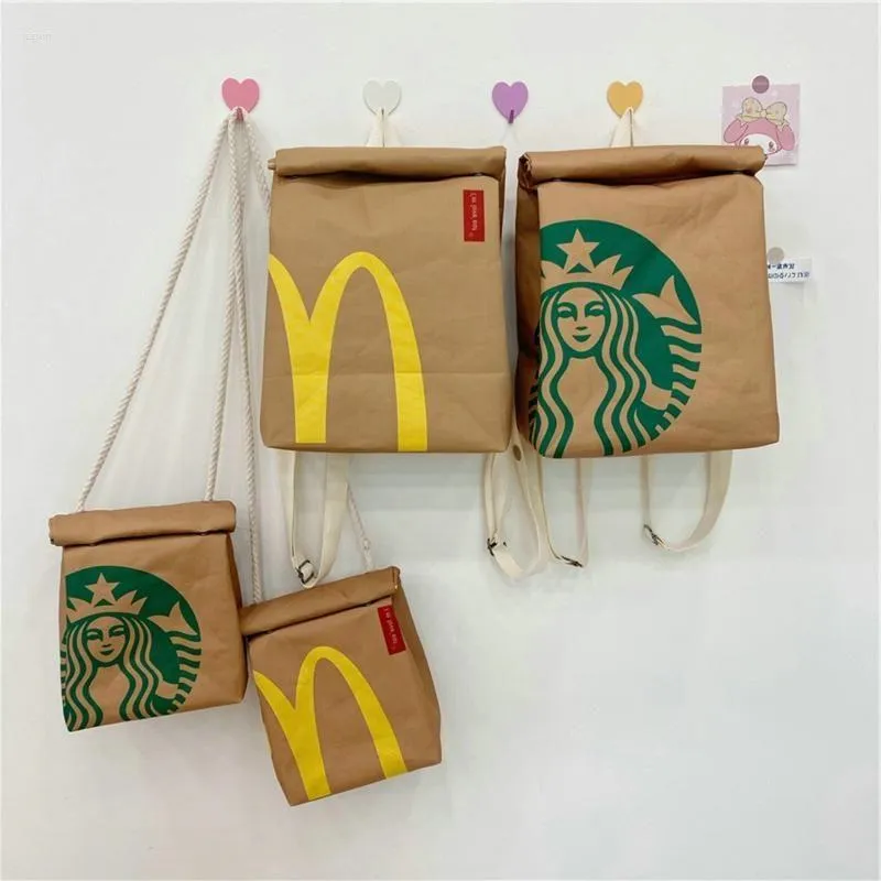 Wider Canvas Capacity Packaging Bag For French Fries, Funny Backpack