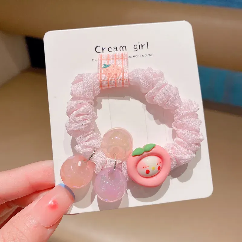 Korean version of children's headband cartoon hairband girls tie hair rope hair ornaments little cute elastic rubber band