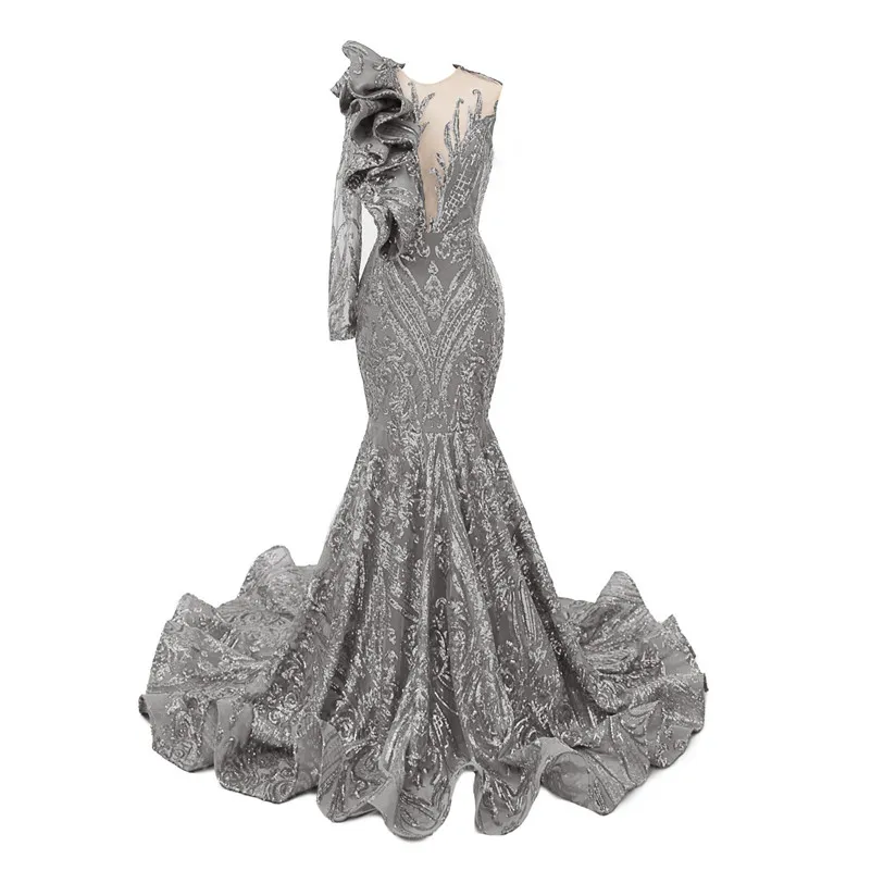 モーゼル★グラス リンダ子 Royal Blue Prom Dresses: Mermaid Style Sequin Gown With