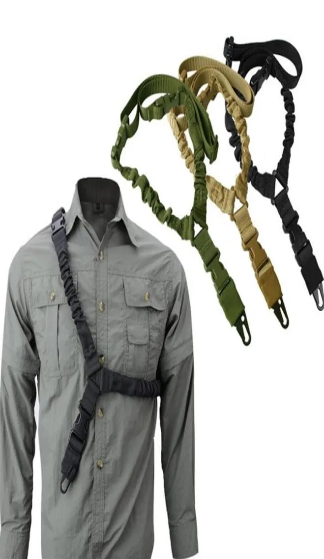 Bälten Tactical Single Point Rifle Sling Axel Rem Nylon Justerbar paintball Militärpistoljakt Tillbehör32753371527