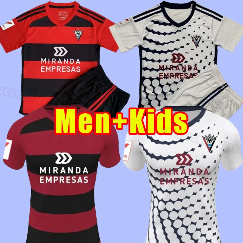 23 24 24 Mirandes Soccer Jerseys Martinez Alvaro Sanz Alberto 2023 202 Sergio Barcia The Reds de Football koszulki David Men Kits Sets4 Los Rojillos Reina Diego Moreno