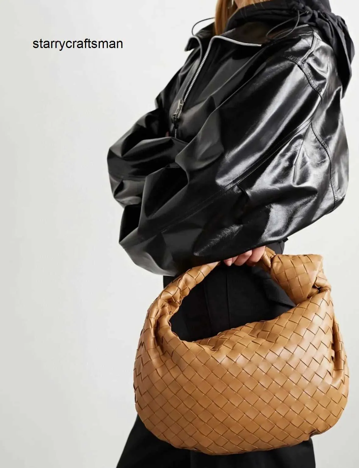 Italy Jodie Hangbag Botteg Venet Cowhide Leather Large Knot Bag 36cm Totes Weave Real Handmade Sling Capacity Shopper Luxury Designer Underar