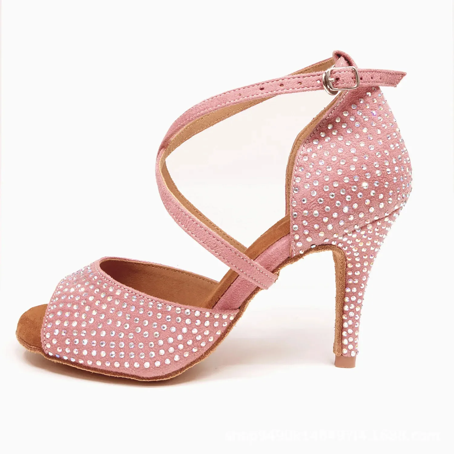 Sapatos de dança rosa sapatos de dança latina interior macio fundo tango jazz dança moderna sapatos de casamento sandálias de verão desempenho 231205