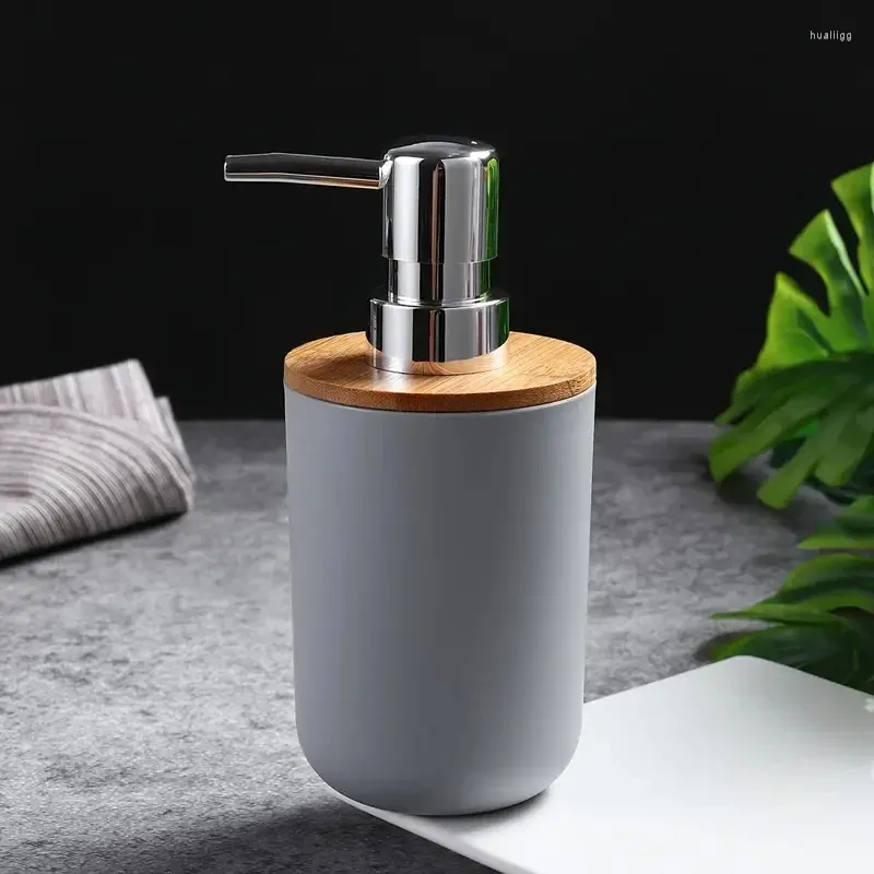 Liquid Soap Dispenser Eco-Friendly Bamboo For Kitchen And Bathroom Naturally Tough Durable Lotion Accessories