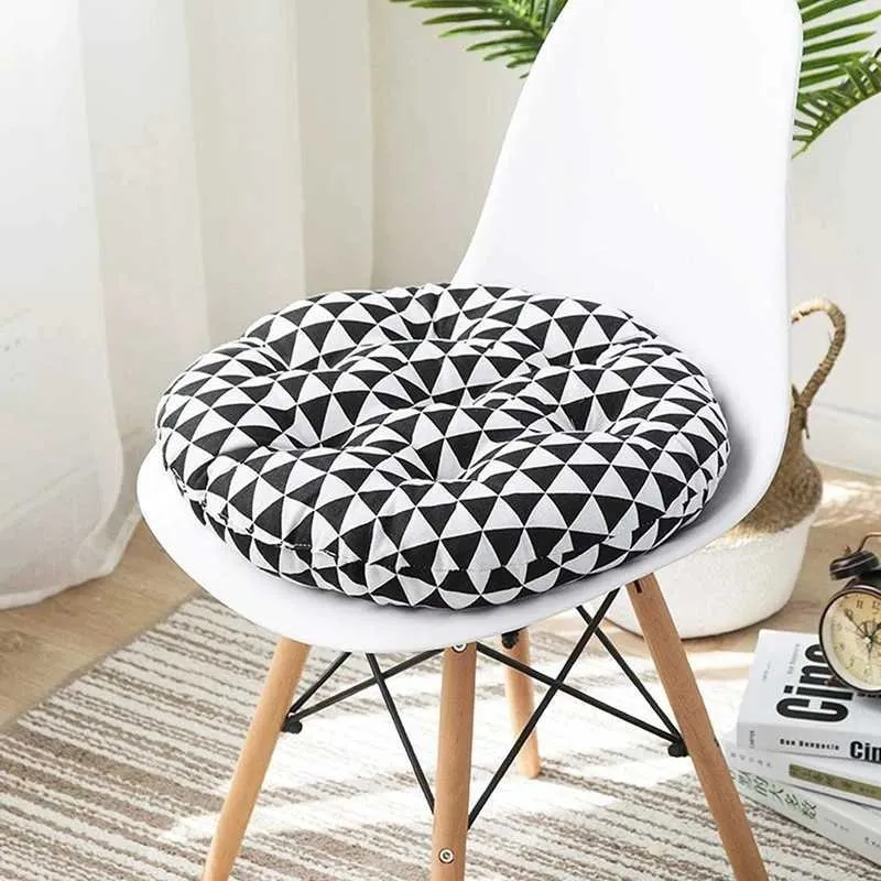 Almofada/linho de algodão decorativo redondo assento de chão futon cadeira almofada de chão tatami para sala de estar varanda ao ar livre