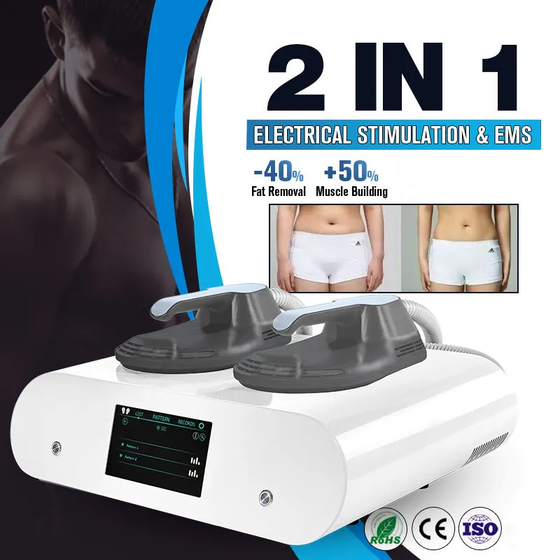 OED/OEM Body Training Fat Cellulite Burning Hiemt RF Machine Icke-träning Fitness Muscle Gain Curve Forming Dual Handtag Instrument