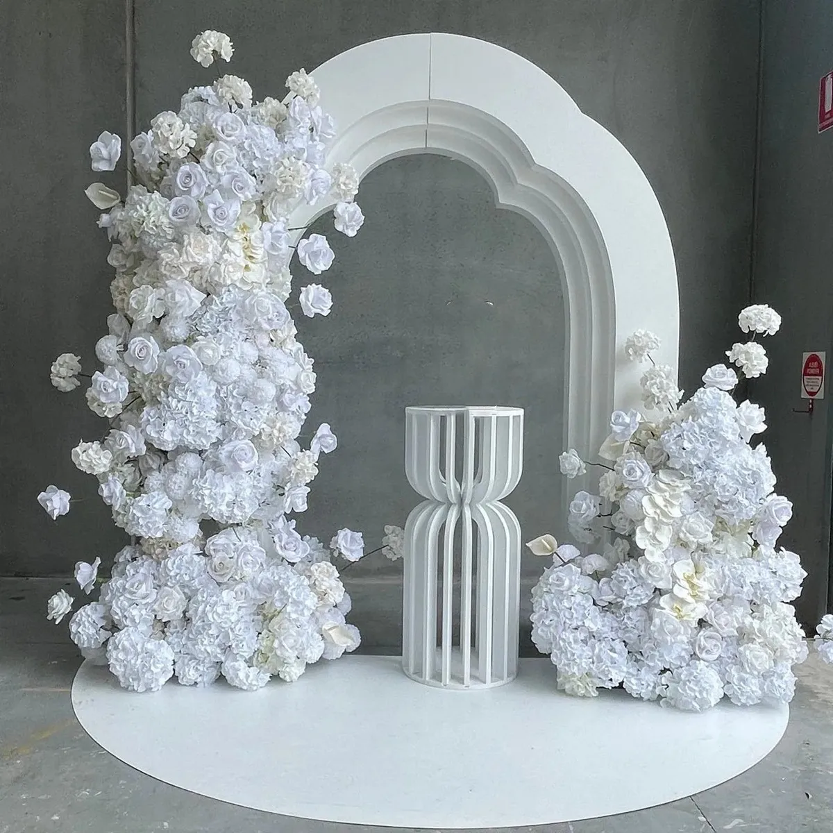 no flowers no including decoration item)Wedding Decorations Acrylic Arch Backdrop Stand S flower Stand Wedding Supplies Wedding Events Stage Background Arch 98