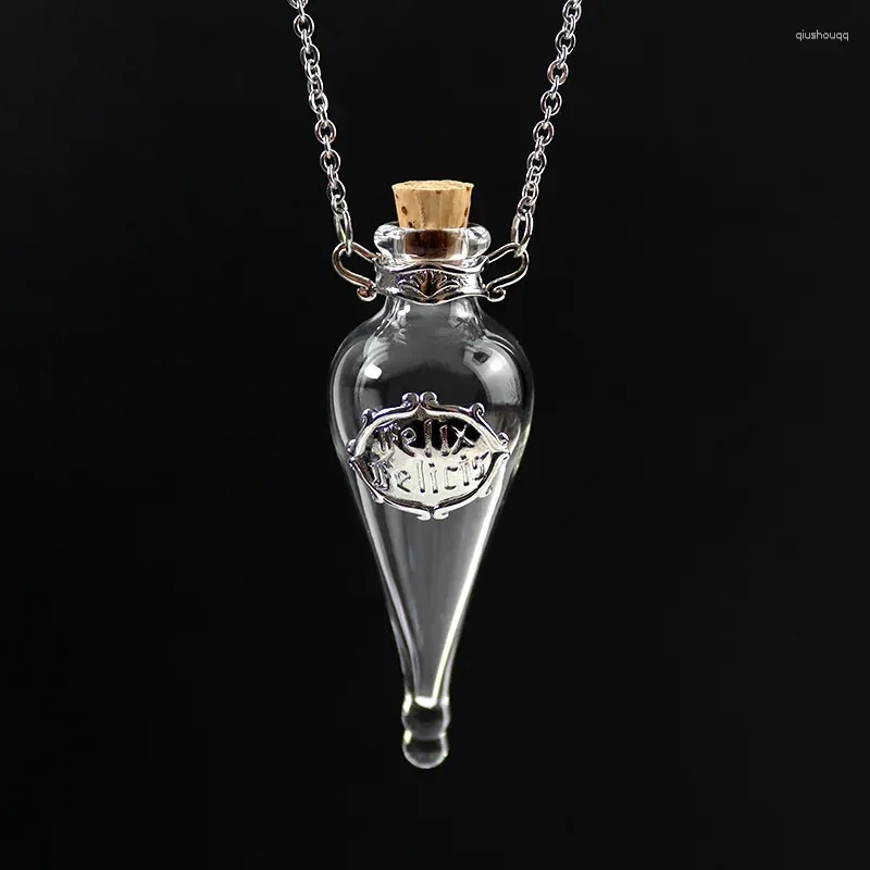 Pendant Necklaces Vintage Magic Potion Bottle Necklace DIY Spirit Glass Ing Fragrance for Men and Women's Party Jewelry Gifts