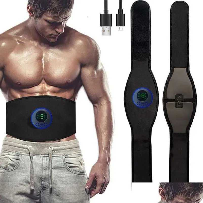 معدات اللياقة البدنية في الهواء الطلق معدات اللياقة البدنية في الهواء الطلق EMS Muscle Animator ABS TRAINER BEATINAL BELT USB Recharge Body Home DH7PK