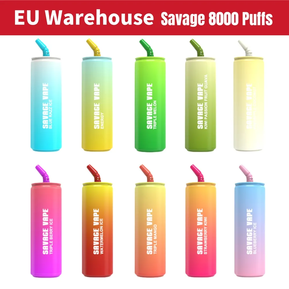 strohhalm vape Original Savage Einweg Vape 8000 Puffs 20 Ml E Saft 5 % 10  Geschmacksrichtungen 650 MAh Wiederaufladbare Vapes E Zigarette Cola  Flasche Strohhalm Im Vergleich Zu Bang RandM Tornado Puff 7000 9000 Video |