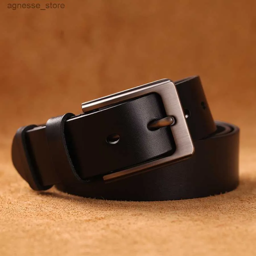 New River Black Belt | USA Made | Hypoallergenic Buckle | Real Leather