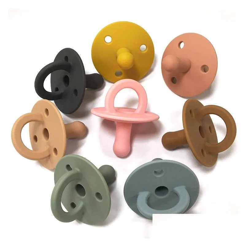 PACIFIERS SILE Baby Soothers BPA Soft spädbarn PACIFIER Slee Nipple 7 Färger Matcha Pacifieir Holder Drop Delivery Kids Maternity Feeding DHRFD