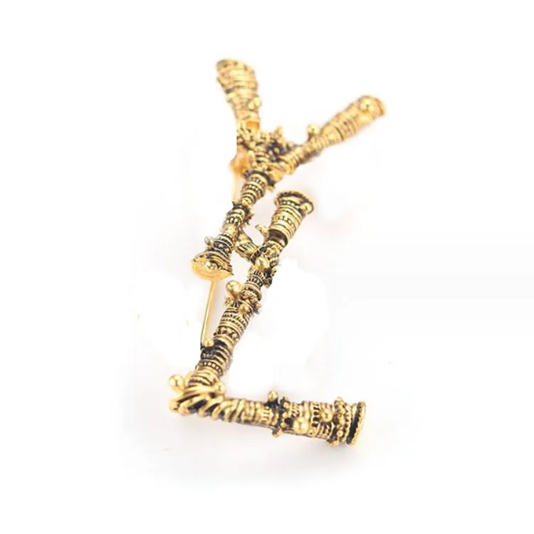 accessori moda designer di lusso uomo donna spilla pin oro lettera borsa decorazione decorazione brithday regalo festa