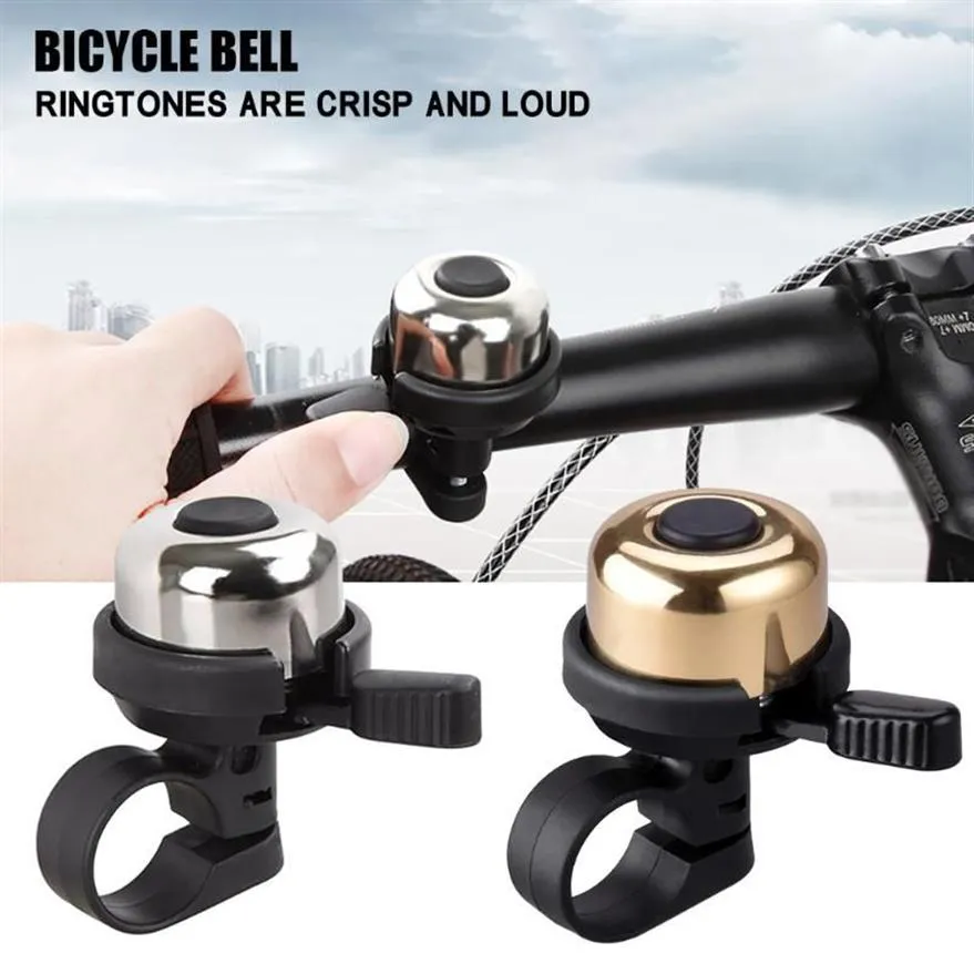 Bike Horns Safety Cycling Bicycle Handlebar Metal Ring Bell Horn Sound Alarm MTB Accessory Outdoor Protective Rings245Q