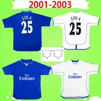 Shirts 2001 2002 2003 Retro Soccer Jersey Classic 01 02 03 Vintage Football Shirt Away White Home Blue Robben Lampard Maillot Zola Veron Dro