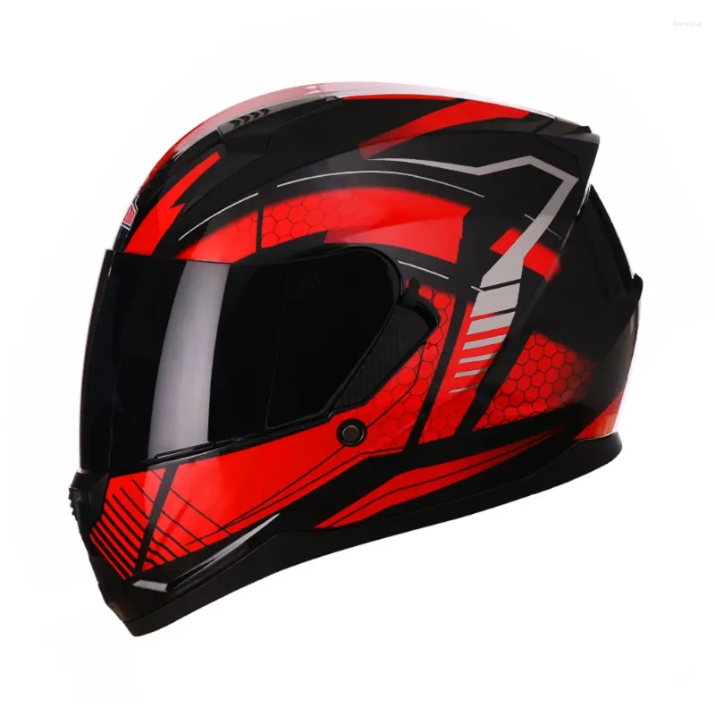 Cascos de motocicleta Casco Doble Lente Cara completa Alta calidad Dot Aprobado Moto Cascos Motociclistas Capacete Racing