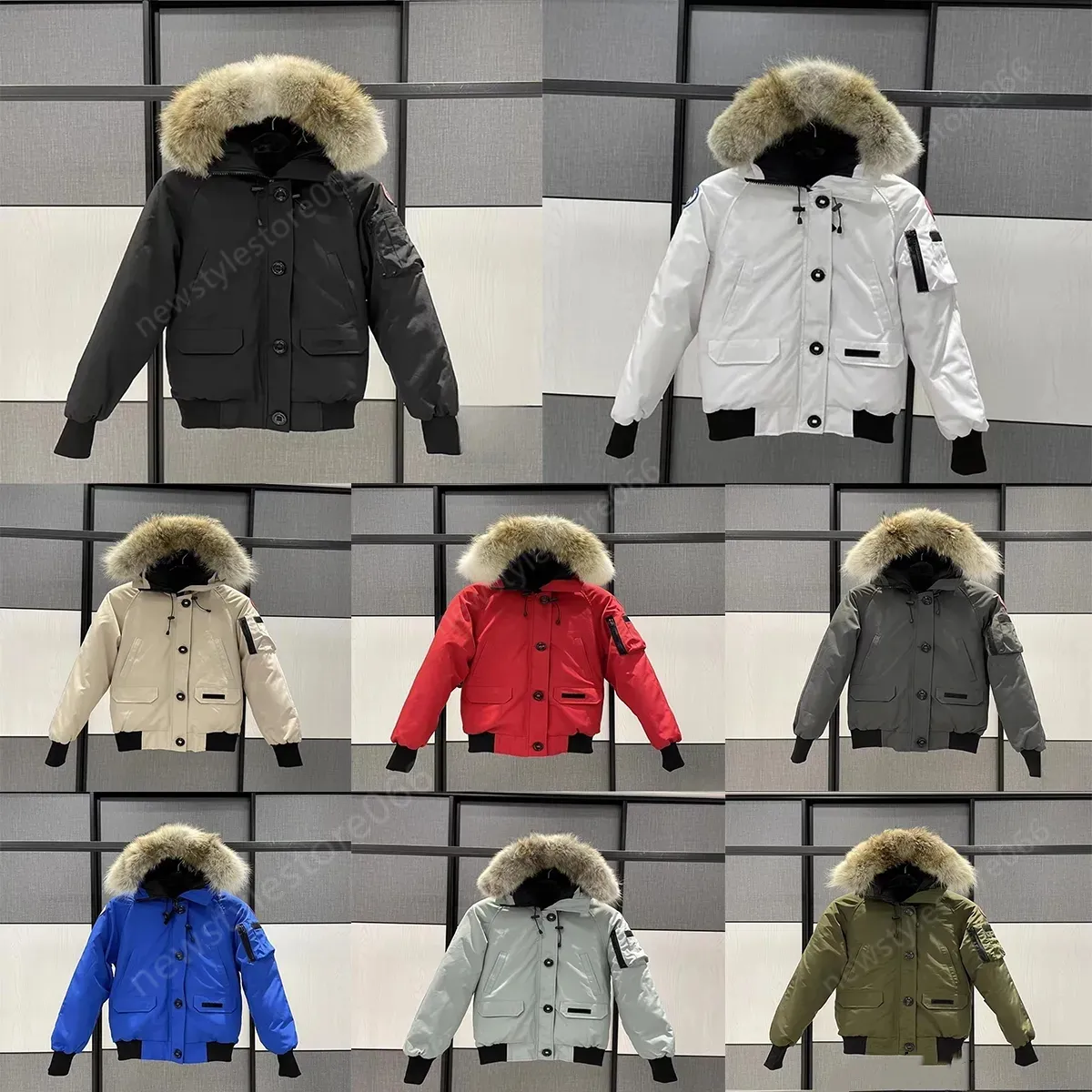 Casacos de jaqueta masculina Parka Puffer Jaquetas de inverno Moda Parkas Classic Designer Canadense Aviator Pilots Jacket Curto Down Jacket Coats Mulheres