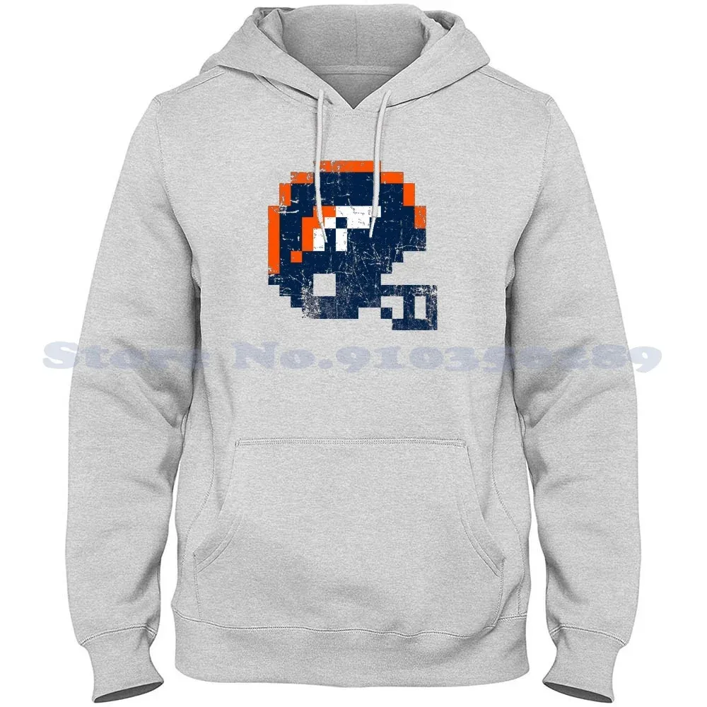 Men's Hoodies Sweatshirts Den Distressed Football Helmet Hoodies Sweatshirt For Men Women Tecmo S Football Helmet Sports Christmas Fathers Day 231205