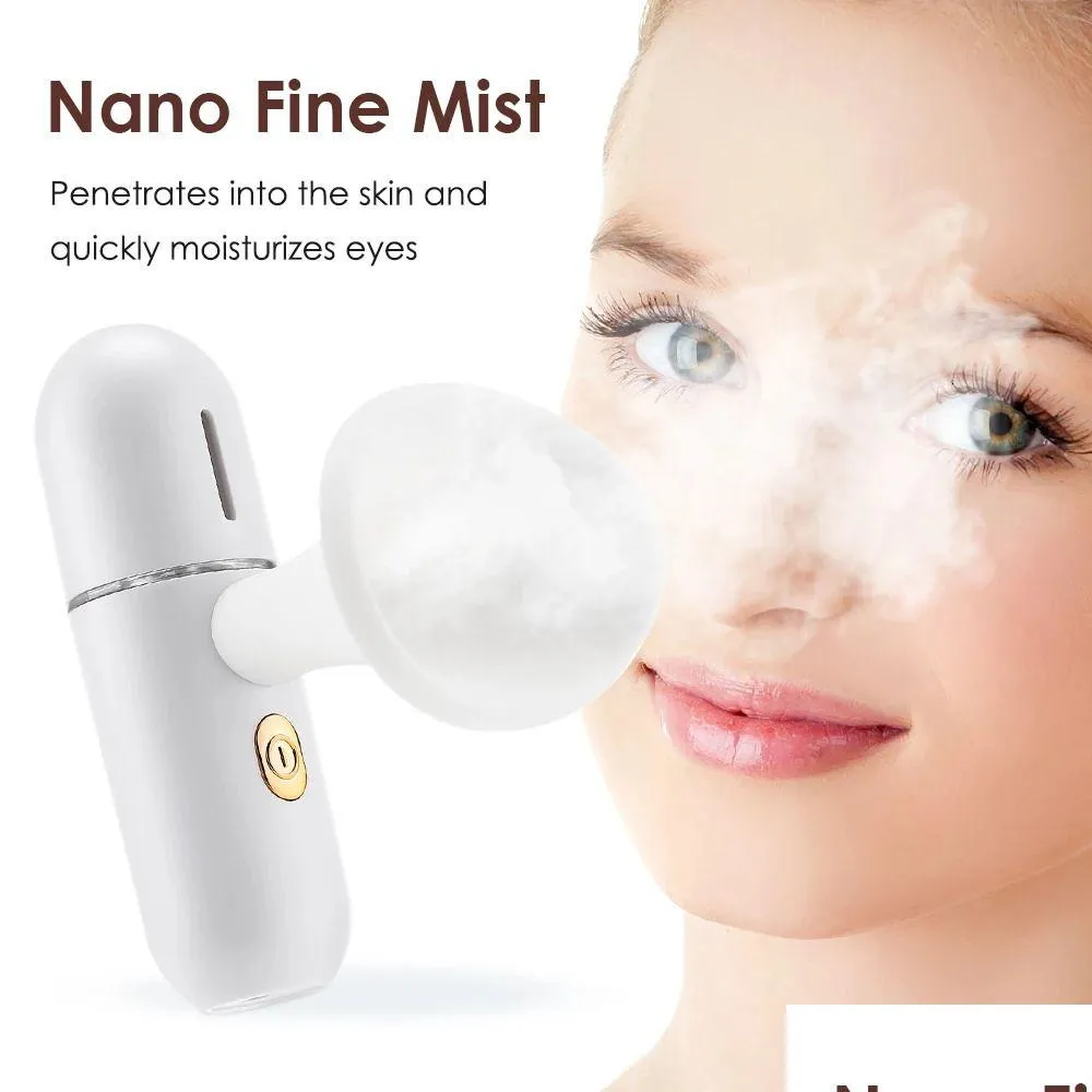 Facial Steamer Nano Spray Moisturizing Steam Usb Cold Humidifier Mini Portable Beauty Skin Care Tool 231115 Drop Delivery Health Too Dhp1I